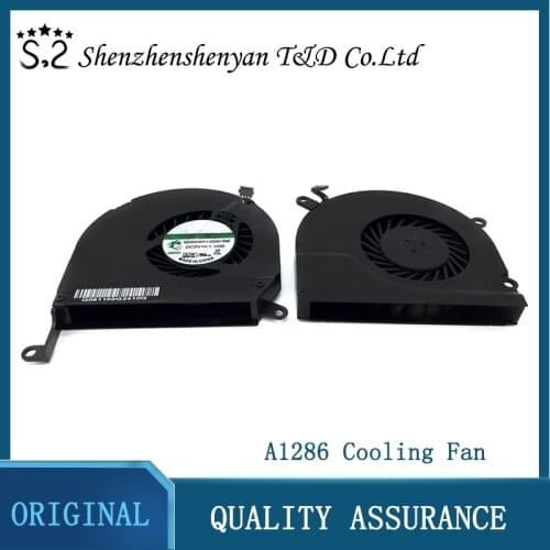 Original A1286 Left and Right Side CPU Cooling Fan Assembly for Apple MacBook Pro 15" 2008 2009 2010 2011 2012 Year
