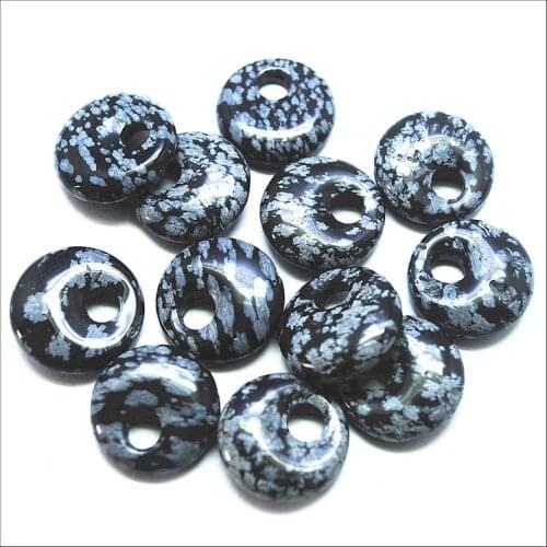 10pcs nature gem stone snowflake obbistan semi precious stone 18mm top fashion diy jewelry beads findings and components