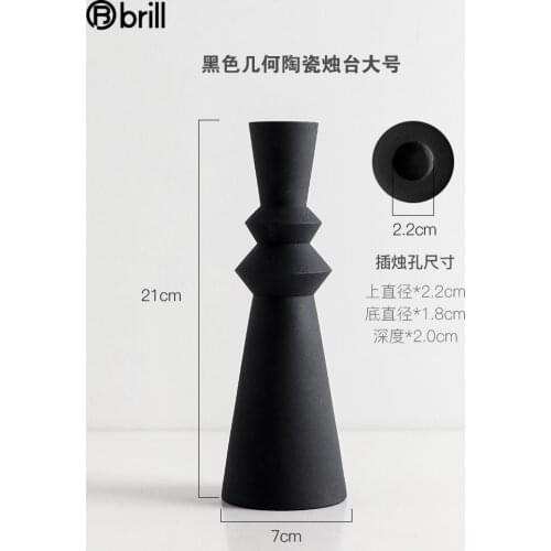 Romantic Candlestick Ceramic Candlelight Dinner Nordic Candle Holders Christmas Centre De Table Mariage Bougeoir Home Decor