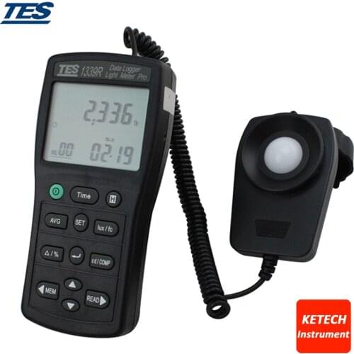TES1339R Light Meter Tester 0.01 to 999900 Lux PC Data Record