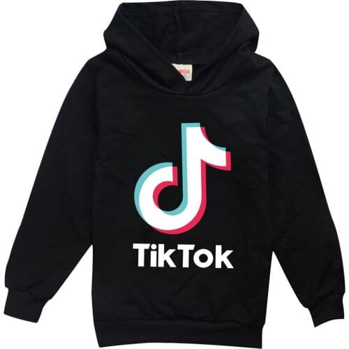 Tik Tok Boys Girls Hoodies Spring Autumn Outwear Children Sweatshirts for Kids Clothes Teenager Boys Girls Pullovers