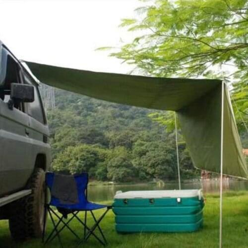 Car Shelter Tent Outdoor Shade Side Car Tent Awning Waterproof UV Portable Camping Tent Automobile Rooftop Rain Canopy