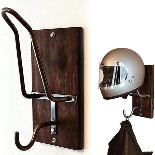 Universal Motorcycle Accessories Helmet Holder Hanger Rack Hook Wall Mount Motorbike Helmet Holder for Coat Hat Keychain