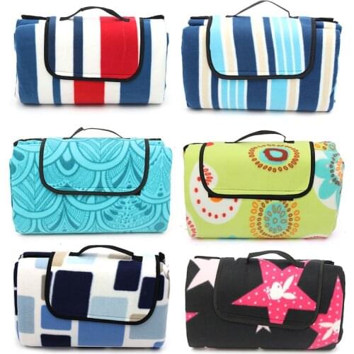 Outdoor Camping Waterproof Pad Breathable Soft Blanket Outdoor Folding Waterproof Blanket Camping Beach Plaid Picnic Mat