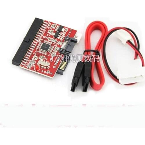 High Speed 3.5 IDE to SATA IDE ATA 100/133 HDD Adapter Converter Adapter With SATA Cable Power Cable for MAC PC