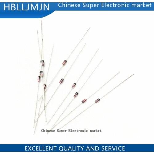 100PCS 1N60 DO-7 1N60P DO-35 Schottky Germanium Diode TV Radio FM Detection