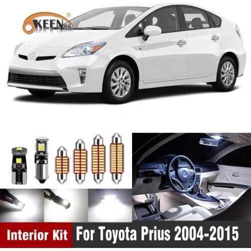 11Pcs For Toyota Prius 2004-2015 Car Led Bulbs Canbus Interior Light Kit Map Dome Trunk Lamp