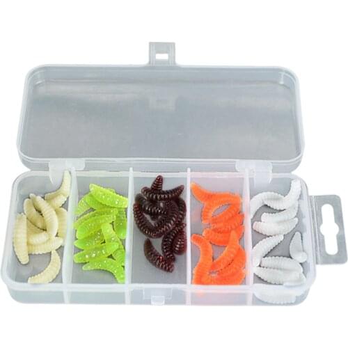 50PCS Fishing Lures 20mm Topwater Bait Jig Crankbait Carp Striped bass Pesca Fishing Lure Maggots Fishing Gear Tools