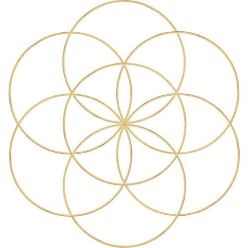 8Pcs 8 Inches Dream Catcher Rings Metal Hoops Macrame Ring for Crafts and Dream Catcher Supplies, Gold