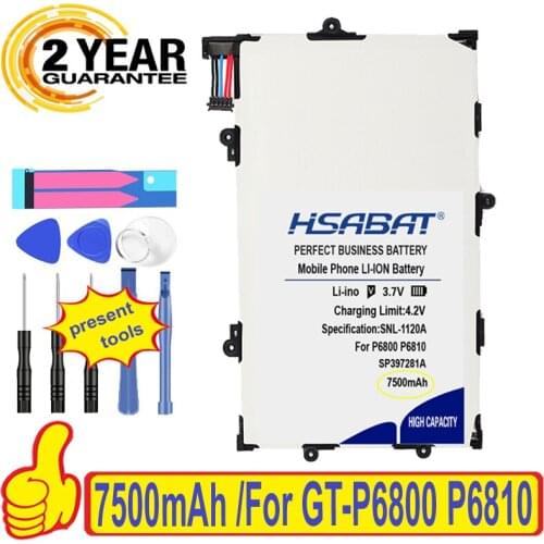 Top Brand 100% New SP397281A(1S2P) Battery for Samsung GALAXY Tab 7.7 P6800 P6810 GT-P6800 GT-P6810 Batteries + free gfit
