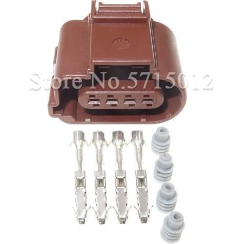 4 Hole 8K0 973 704A Car Pressure Oxygen Sensor Plug Waterproof Connector 8K0973704A Female Socket For VW Audi