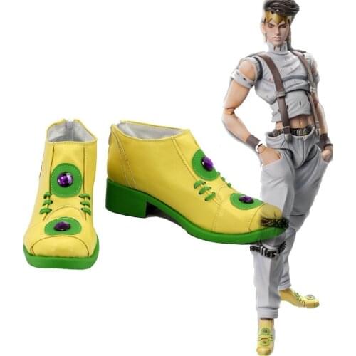 JOJOS BIZARRE ADVENTURE 4 Rohan Kishibe Boots Cosplay Shoes Boots Custom Made
