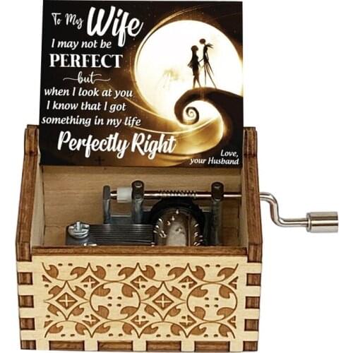 Wooden Music Box, Childrens Small Music Box, You are my sunshine Melody Christmas Gift