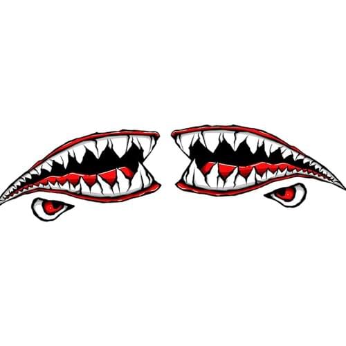 For Vespa GTV GTS LX Sprint 50 125 200 250 300 300ie Motorcycle Sports Sticker Shark Decal