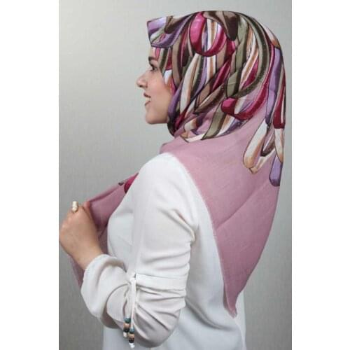 ERİPEK PATTERNED LINEN FLAMLI SCARF-PATTERN-13-RENK-17