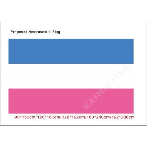 KAFNIK,90*150cm/128*192cm/192*288cm (2*3ft/3*5ft)proposed heterosexual flag for Event/party/home Decorative Flags