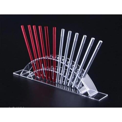 Hot sale Acrylic Pen Holder Cosmetic Brush Eyeshadow Pencil Lipstick Display Stand Rack Crystal pen Organizer Stationery