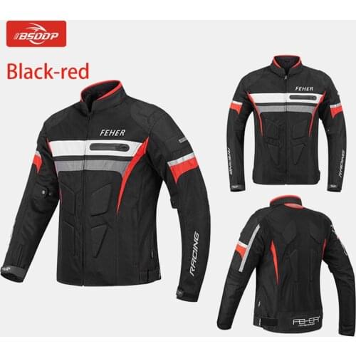 Motorcycle Jacket Waterproof Motorcycle Windproof Set Motorcycle Protective Riding Racer + Pants Season 4