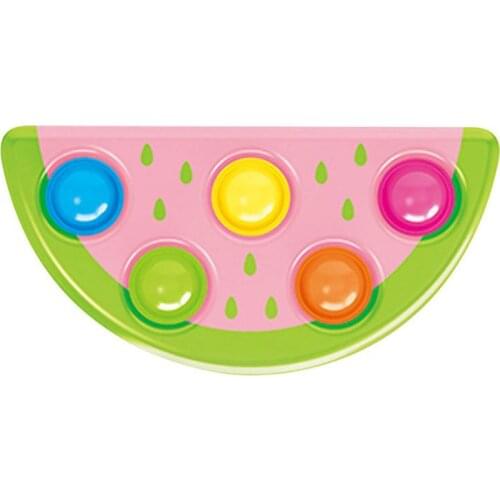 Push bubble fingertip toy watermelon-shaped silicone childrens decompression toy desktop fun squeeze board game