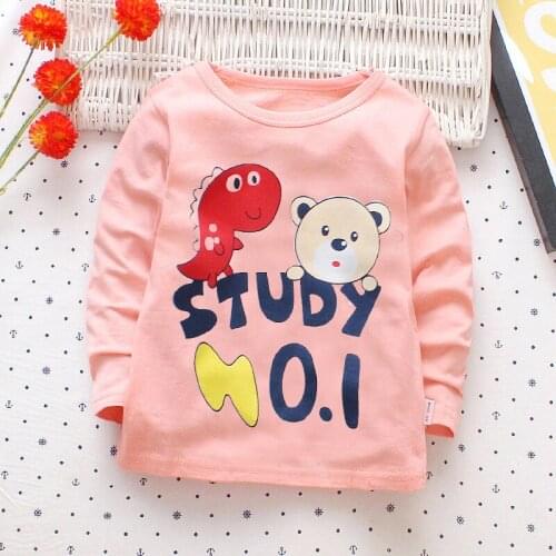 2020 Summer New Kids Clothes Boys T Shirt and Girls Blouse Spring Cotton Little duck Kids Base Blouse Tee boys tops