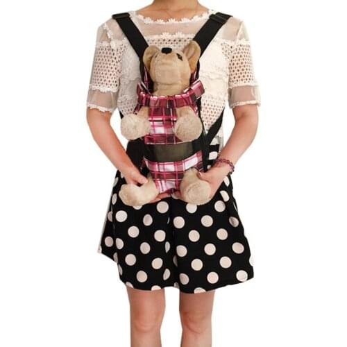 Pet Carrier Adjustable Dog Backpack Kangaroo Breathable Front Puppy Dog Carrier Bag Pet Carrying Travel Legs Out Carrier For Cat