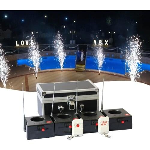D04 E04 Wedding Fireworks System Wireless Cold Firework Fountain Electric Ignition Pyro Mini Machine Stage Party Holiday Event