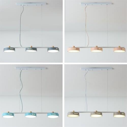 Nordic Macaroon Biscuit Pendant Lights Restaurant Living Dining Room Modern Home Bar Hanging Lights Led Home Deco lamps Fixtures