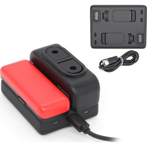 Portable Fast Dual Charging Hub Boosted Battery Base Charger for Insta360 One R Charging Hub intelligent Battery Charger