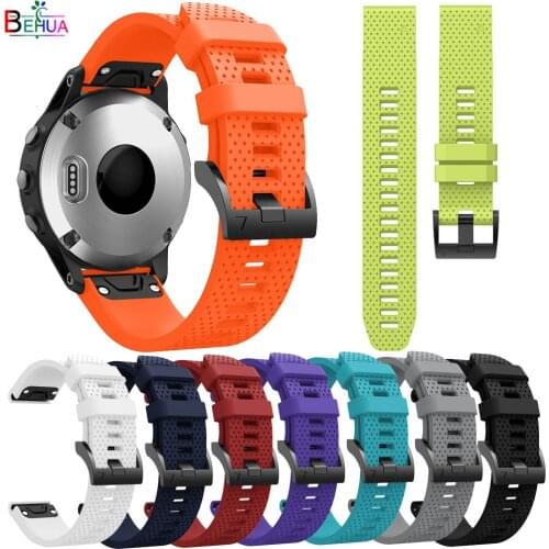 BEHAU 20mm Sport watchband For Garmin Fenix 6S 6S Pro Fenix 5S 5S plus smartwatch Replacement Quick Release Silicone WristStrap
