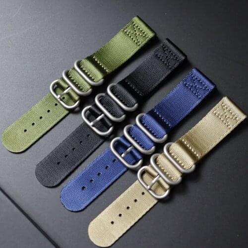 JL Watch Band Soft Nylon Strap 20mm 22mm 220mm Multi Color