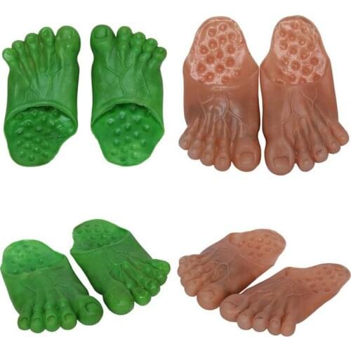Slippers New Soft Bottom Male Big Foot Slippers Party Shoes Funny Halloween Shoescover Show Cosplay Props for Clown