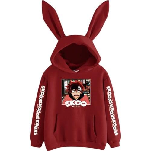 Janpanese Anime sk8 the infinity Rabbit Hoodie Women Girls Kpop Sweatshirts Kawaii streetwear graphic Japan reki