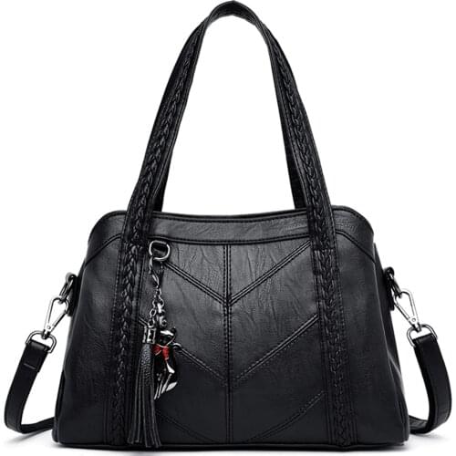 3 Layers Sac A Main High Quality Leather Luxury Handbags Women Bags Designer Handbags Ladies Crossbody Hand Bags For Women 2021