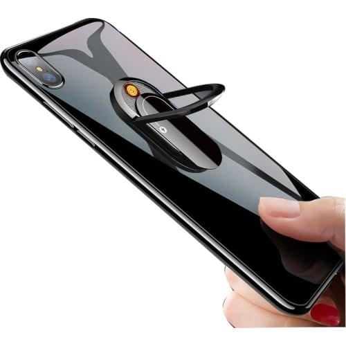 2In1 Universal Multipurpose Mobile Phone Bracket Holder USB lighter Stand Finger Ring Car Phone Mount Stand Air Vent For iPhone