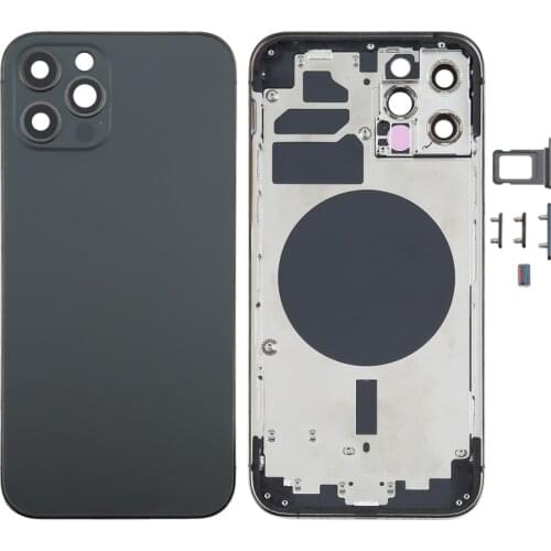 Back Housing Cover with SIM Card Tray & Side Keys & Camera Lens for iPhone 12 Pro