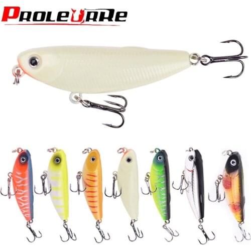 1Pcs Topwater Pencil Fishing Lures 5cm 5.5g Trolling Minnow Wobblers Crankbait Isca Bass Artificial Hard Bait Swimbait Tackle