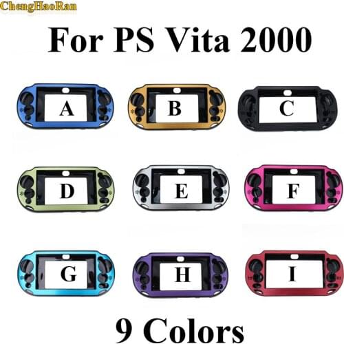 ChengHaoRan wholesale 10pcs Hot sale 9 color Aluminum plastic Skin Case Cover Shell for Sony PlayStation PS Vita 2000 PSV PCH-20