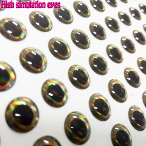 2019high simulation four-dimensional fish eyes lifelike 3D fishing lure eyes more color 500pcs/lot