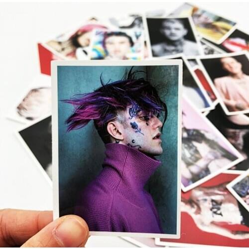 25 Pcs/Lot Rapper Singer Boy Lil Peep Stickers for Car Laptop PVC Bicycle Backpack Home Decal DIY Waterproof PVC Toy Stickers