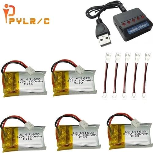 3.7v 100mah Lipo Battery + Charger For Cheerson Cx-10 Cx-10a FQ777-124 Hubsan Q4 Wltoys V272 Mini Rc Quadcopter Drone Battery