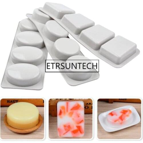 50pcs DIY 4 Silicone Soap Mold Handmade Soap Making Moulds Tool Handmade Bake Mold DIY Craft Mold Decor Tools