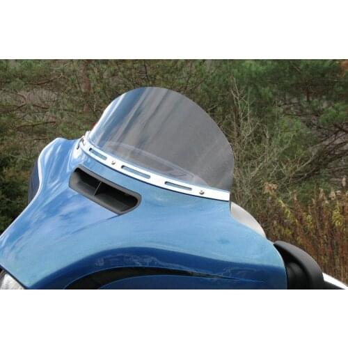 Motorcycle Accessories Chrome Batwing Fair Windshield Windscreen Trim Case for Harley Touring 1996-2013