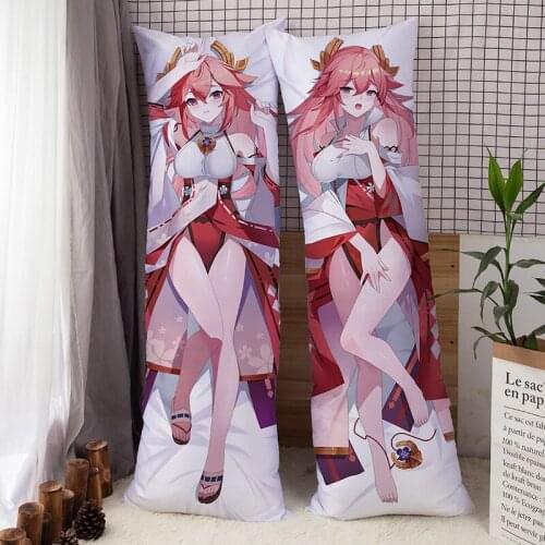 Anime Genshin Impact Dakimakura Ganyu Body Pillow Cover Case 150CM 160CM 180CM Hugging Pillowcase