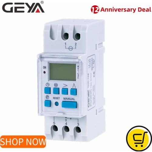 GEYA Astronomical Timer Switch LCD Display 16A 20A 30A Timing Control Latitude Switch 110V 220V Astronomic Switch