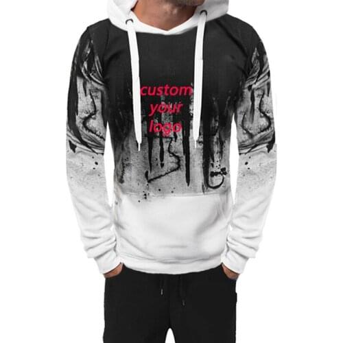 Mens Patchwork Set Fashion Pullover Hoodie And Sweatpant Tracksuit With Pocket Autumn Winter Jogging Sport Gym Suits