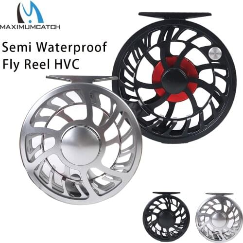 Maximumcatch 3-12WT Semi-waterproof Super Light Fly Fishing Reel CNC Machine Cut T6061 Aluminum Fly Reel