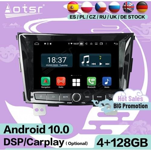 2 Din 128G Multimedia Stereo Android 10 Video Player For Ssangyong Tivolan 2014 GPS Navi Headunit Audio Radio Receiver Head Unit
