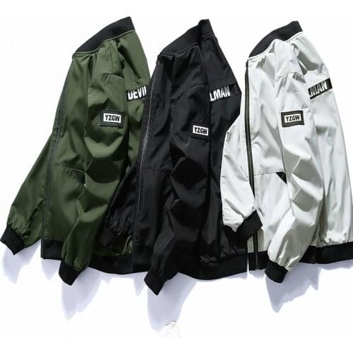 2021 Autumn New Men Jacket Casual Solid Fashion Slim Double-Face Bomber Jacket Men Overcoat Retro Baseball Jackets Mens Jacket