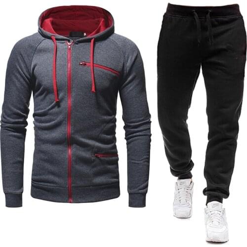 Mens Sportswear Two-Piece Suits Mens Zipper Sweatshirt and Pants Suits Mens Sportswear Jackets 2021 Spring and Autumn