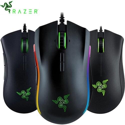For Razer Death Adder Essential Gaming Mouse Mice 6400DPI Optical eSports Wired Mouse Laptop PC Gamer Tournament Edition